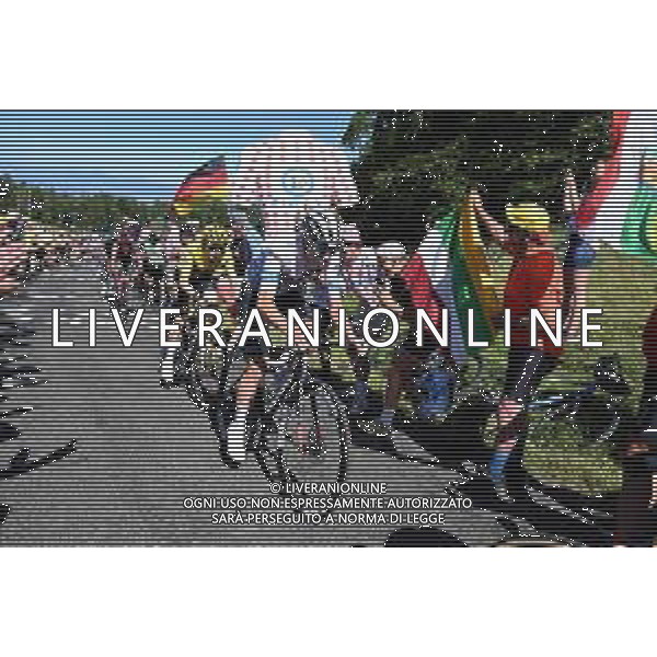 14-07-2023 Tour De France; Tappa 13 Chatillon Sur Chalaronne - Grand Colombier; 2023, Uae Emirates; 2023, Jumbo - Visma; Pogacar, Tadej; Vingegaard, Jonas; Grand Colombier; ©SIROTTI/AGENZIA ALDO LIVERANI SAS