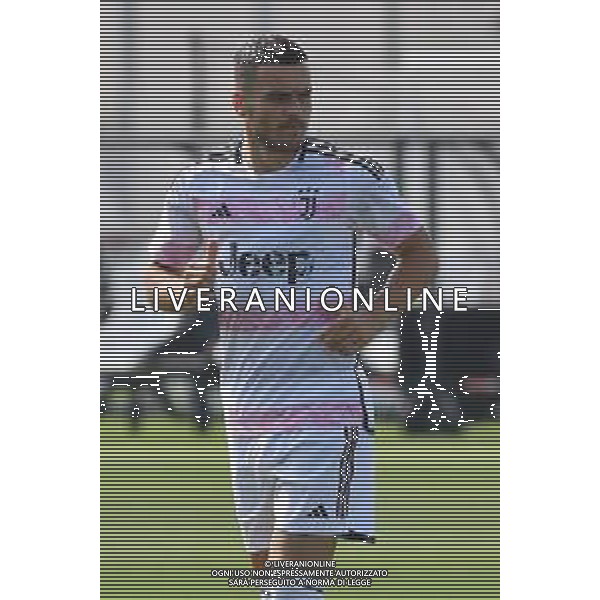 TVMV-Torino 15.07.2023 Continassa © Manuela Viganti/Agenzia Aldo Liverani Allenamento Juventus ritiro estivo 2023/2024 Nella foto: filip kostic ©Viganti/AGENZIA ALDO LIVERANI SAS