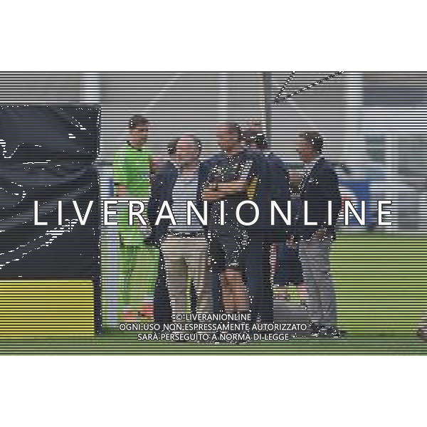 TVMV-Torino 15.07.2023 Continassa © Manuela Viganti/Agenzia Aldo Liverani Allenamento Juventus ritiro estivo 2023/2024 Nella foto: massimiliano allegri e massimo ferrero ©Viganti/AGENZIA ALDO LIVERANI SAS