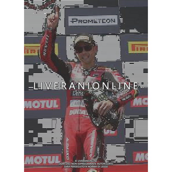 IMOLA 15 07 2023 AUTODROMO ENZO E DINO FERRARI CAMPIONATO DEL MONDO SUPERBIKE GARA 1 VINCITORE ALVARO BAUTISTA DUCATI NELLA FOTO ALVARO BAUTISTA ©SANNA/AGENZIA ALDO LIVERANI SAS