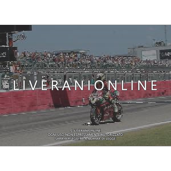 IMOLA 15 07 2023 AUTODROMO ENZO E DINO FERRARI CAMPIONATO DEL MONDO SUPERBIKE GARA 1 VINCITORE ALVARO BAUTISTA DUCATI NELLA FOTO ARRIVO ALVARO BAUTISTA ©SANNA/AGENZIA ALDO LIVERANI SAS