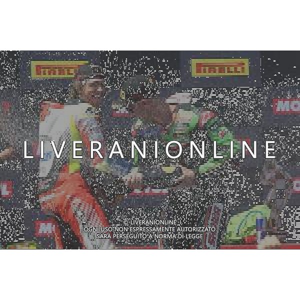 IMOLA 16 07 2023 AUTODROMO ENZO E DINO FERRARI CAMPIONATO DEL MONDO SUPERBIKE GARA 2 VINCITORE TOPRAL RAZGATLIOGLU NELLA FOTO ALEX BASSANI E JONATHAN REA FOTOGIANNI SANNA-AG ALDO LIVERANI SAS
