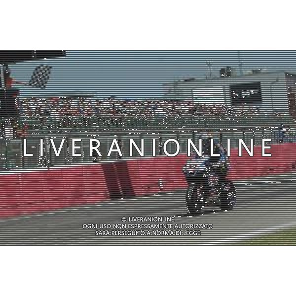 IMOLA 16 07 2023 AUTODROMO ENZO E DINO FERRARI CAMPIONATO DEL MONDO SUPERBIKE GARA 2 VINCITORE TOPRAL RAZGATLIOGLU NELLA FOTO TOPRAK RAZGATLIOGLU ARRIVO FOTOGIANNI SANNA-AG ALDO LIVERANI SAS