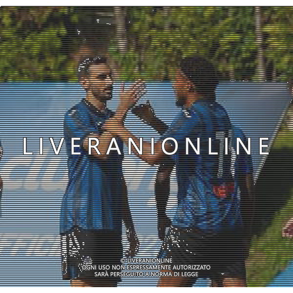 Esultanza dopogol ederson con Davide zappacosta - ATALANTA - RAPPRESENTATIVA CITTA\' DI CLUSONE AMICHEVOLE PRECAMPIONATO 16.07.2023 ©PAOLO GIAMPIETRI/AGENZIA ALDO LIVERANI SAS