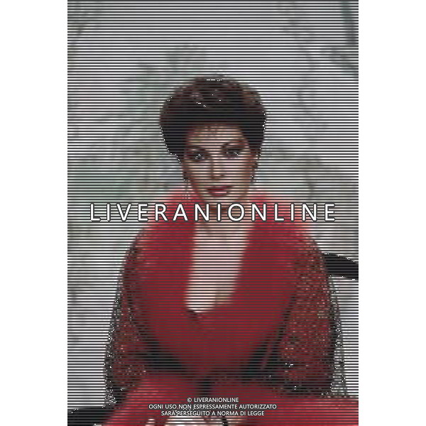 DIAP-RETROSPETTIVA EDWIGE FENECH ATTRICE NELLA FOTO EDWIGE FENECH NELL\'ANNO 1985 NELLA TRASMISSIONE TELEVISIVA RISATISSIMA AG ALDO LIVERANI SAS  
