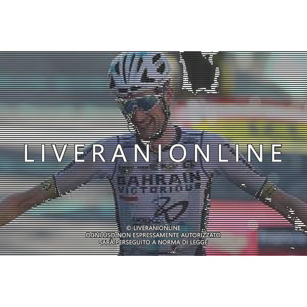 16-07-2023 Tour De France; Tappa 15 Les Gets - Saint Gervais - Mont Blanc-le Bettex; 2023, Bahrain - Victorious; Poels, Wouter; Saint Gervais - Mont Blanc-le Bettex; ©SIROTTI/AGENZIA ALDO LIVERANI SAS