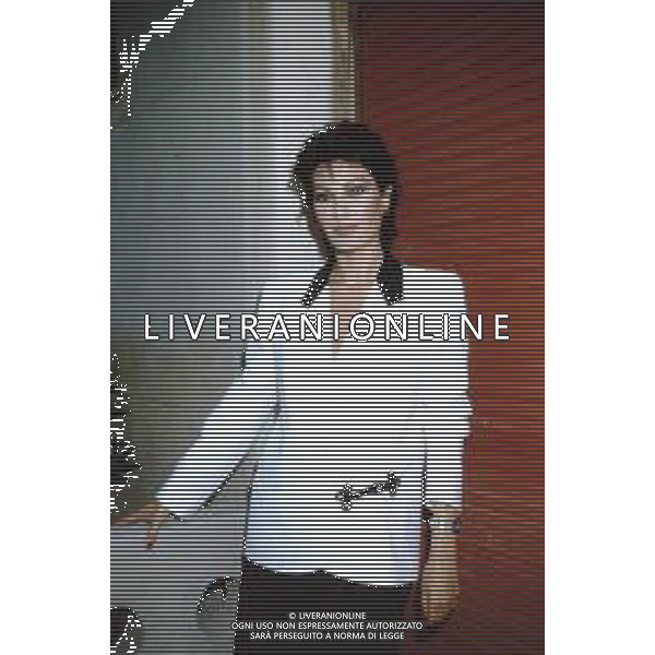DIAP-RETROSPETTIVA EDWIGE FENECH ATTRICE NELLA FOTO EDWIGE FENECH NELL\'ANNO 1985 AG ALDO LIVERANI SAS  