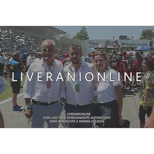 IMOLA 16 07 2023 AUTODROMO ENZO E DINO FERRARI SUPERBIKE NELLA FOTO PRESIDENTE CON AMI FABIO BACCHILEGA SINDACO MARCO PANIERI E ELENA PENAZZI ©SANNA/AGENZIA ALDO LIVERANI SAS