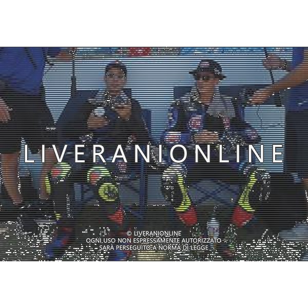 IMOLA 16 07 2023 AUTODROMO ENZO E DINO FERRARI SUPERBIKE NELLA FOTO TOPRAK RAZGATLIOGLU E ANDREA LOCATELLI PRIMA DELLA GARA ©SANNA/AGENZIA ALDO LIVERANI SAS