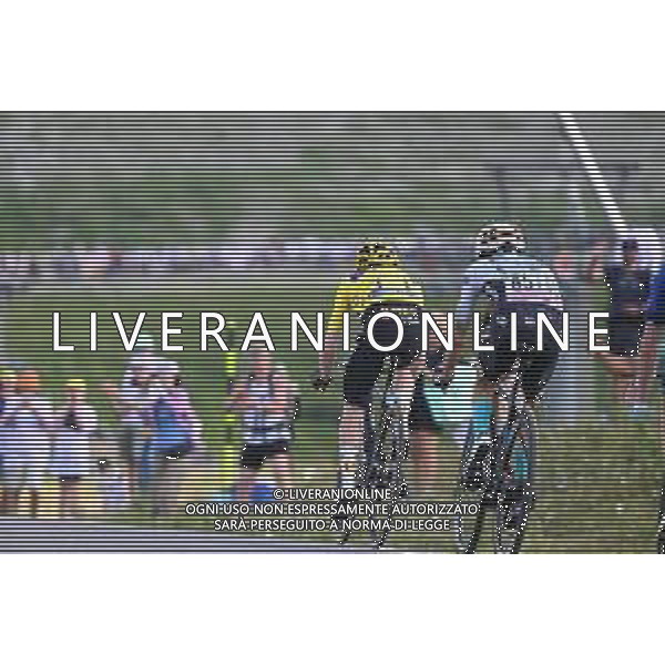 19-07-2023 Tour De France; Tappa 17 Saint Gervais - Mont Blanc - Courchevel; 2023, Jumbo - Visma; 2023, Bahrain - Victorious; Vingegaard, Jonas; Bilbao, Peio; Col De La Loze; ©SIROTTI/Agenzia Aldo Liverani Sas