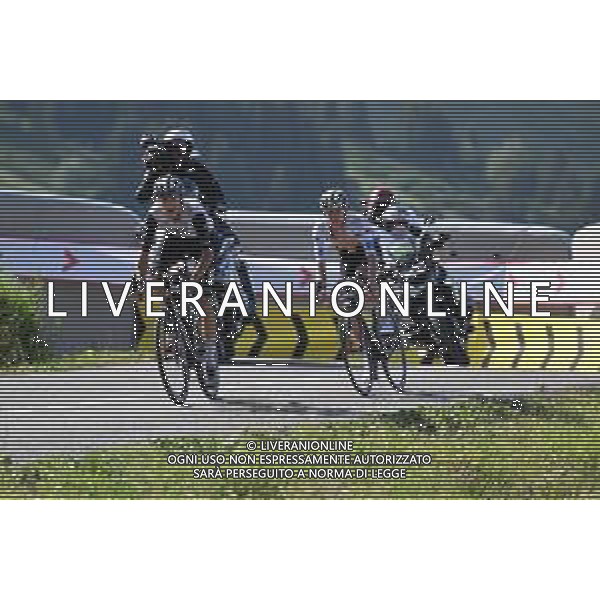 19-07-2023 Tour De France; Tappa 17 Saint Gervais - Mont Blanc - Courchevel; 2023, Arkea - Samsic; Soler, Marc; Pogacar, Tadej; Col De La Loze; ©SIROTTI/Agenzia Aldo Liverani Sas