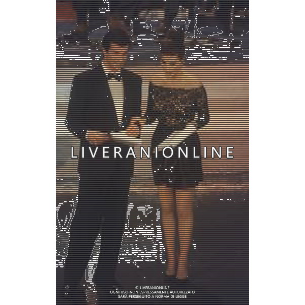 DIAP-RETROSPETTIVA EDWIGE FENECH ATTRICE NELLA FOTO EDWIGE FENECH NELL\'ANNO 1991 AL FESTIVAL DI SANREMO E ANDREA OCCHIPINTI AG ALDO LIVERANI SAS 
