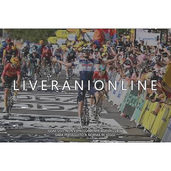 20-07-2023 Tour De France; Tappa 18 Moutiers - Bourg En Bresse; 2023, Soudal - Quickstep; 2023, Lotto - Dstny; 2023, Uno - X; Asgreen, Kasper; Eenkhoorn, Pascal; Abrahamsen, Jonas; Bourg En Bresse; ©SIROTTI/Agenzia Aldo Liverani Sas