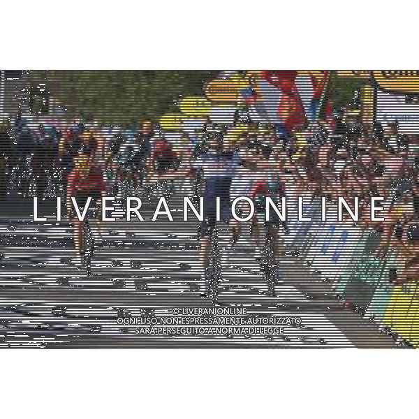 20-07-2023 Tour De France; Tappa 18 Moutiers - Bourg En Bresse; 2023, Soudal - Quickstep; 2023, Lotto - Dstny; 2023, Uno - X; Asgreen, Kasper; Eenkhoorn, Pascal; Abrahamsen, Jonas; Bourg En Bresse; ©SIROTTI/Agenzia Aldo Liverani Sas