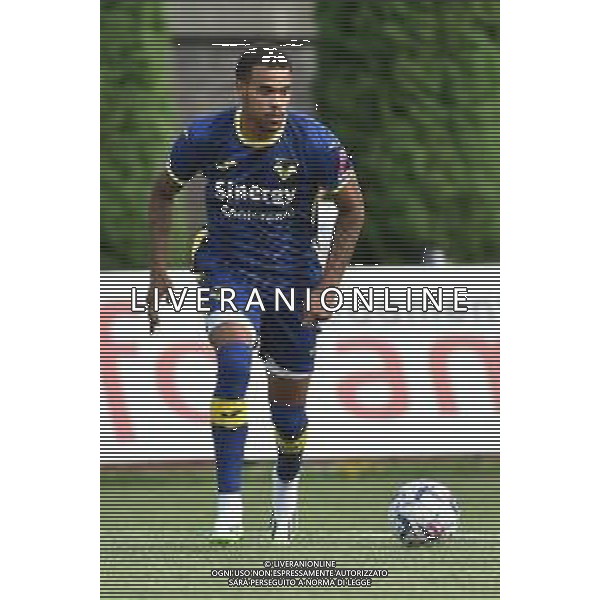 Cyril Ngonge (Hellas Verona) Hellas Verona vs Top22 Calcio Veronese gara amichevole Mezzano (TN) 20-07-2023 Centro Sportivo Intercomunale foto Roberto Garavaglia/ag. Aldo Liverani sas /Agenzia Aldo Liverani Sas