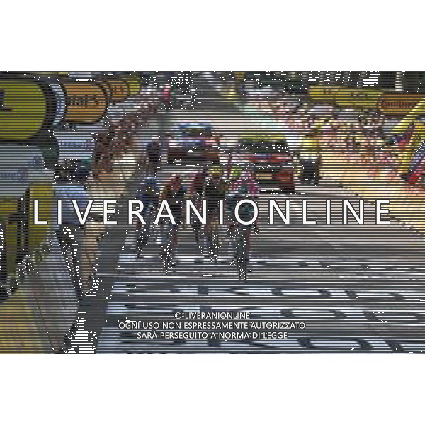 21-07-2023 Tour De France; Tappa 19 Moirans En Montagne - Poligny; 2023, Alpecin - Deceuninck; 2023, Lidl - Trek; Philipsen, Jasper; Pedersen, Mads; Poligny; ©SIROTTI / AGENZIA ALDO LIVERANI SAS