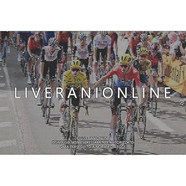 21-07-2023 Tour De France; Tappa 19 Moirans En Montagne - Poligny; 2023, Jumbo - Visma; Vingegaard, Jonas; Van Baarle, Dylan; Poligny; ©SIROTTI / AGENZIA ALDO LIVERANI SAS