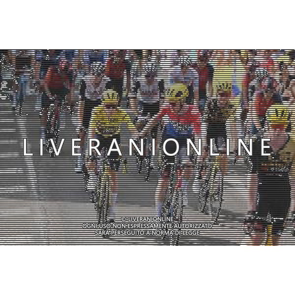 21-07-2023 Tour De France; Tappa 19 Moirans En Montagne - Poligny; 2023, Jumbo - Visma; Vingegaard, Jonas; Van Baarle, Dylan; Poligny; ©SIROTTI / AGENZIA ALDO LIVERANI SAS