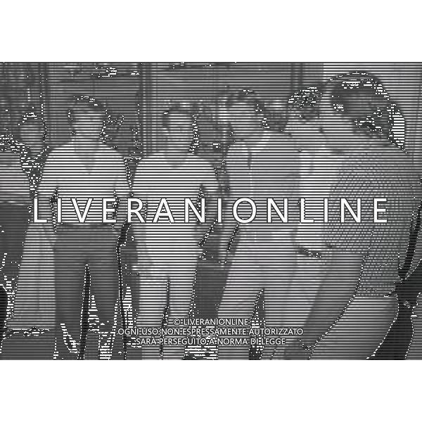 1977 MILANO RADUNO INTER IN SEDE NELLAFOTO-------- ALESSANDRO SCANZIANI -GIACINTO FACCHETTI-RENATO CIPOLLINI E IVANO BORDON AG ALDO LIVERANI SAS