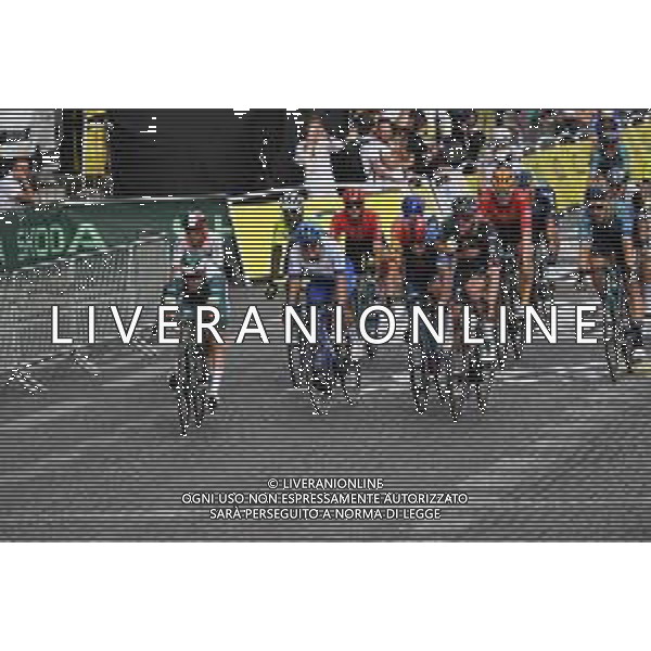 23-07-2023 Tour De France; Tappa 21 Saint Quentin En Yvelines - Paris; 2023, Bora - Hansgrohe; 2023, Alpecin - Deceuninck; 2023, Lidl - Trek; 2023, Jayco - Alula; Meeus, Jordi; Philipsen, Jasper; Pedersen, Mads; Groenewegen, Dylan; Paris; ©SIROTTI/AGENZIA ALDO LIVERANI SAS