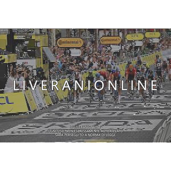 23-07-2023 Tour De France; Tappa 21 Saint Quentin En Yvelines - Paris; 2023, Bora - Hansgrohe; 2023, Alpecin - Deceuninck; 2023, Lidl - Trek; 2023, Jayco - Alula; Meeus, Jordi; Philipsen, Jasper; Pedersen, Mads; Groenewegen, Dylan; Paris; ©SIROTTI/AGENZIA ALDO LIVERANI SAS