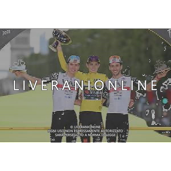 23-07-2023 Tour De France; Tappa 21 Saint Quentin En Yvelines - Paris; 2023, Jumbo - Visma; 2023, Uae Emirates; Vingegaard, Jonas; Pogacar, Tadej; Yates, Adam; Paris; ©SIROTTI/AGENZIA ALDO LIVERANI SAS