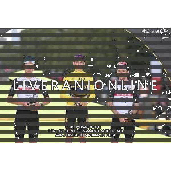 23-07-2023 Tour De France; Tappa 21 Saint Quentin En Yvelines - Paris; 2023, Jumbo - Visma; 2023, Uae Emirates; Vingegaard, Jonas; Pogacar, Tadej; Yates, Adam; Paris; ©SIROTTI/AGENZIA ALDO LIVERANI SAS
