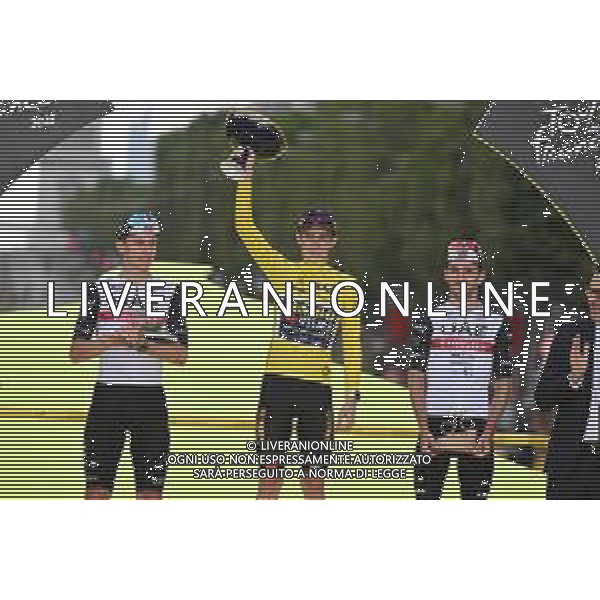 23-07-2023 Tour De France; Tappa 21 Saint Quentin En Yvelines - Paris; 2023, Jumbo - Visma; 2023, Uae Emirates; Vingegaard, Jonas; Pogacar, Tadej; Yates, Adam; Paris; ©SIROTTI/AGENZIA ALDO LIVERANI SAS