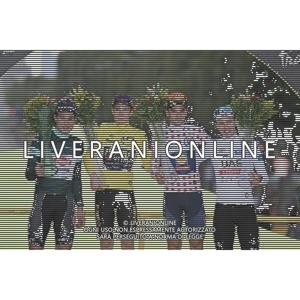 23-07-2023 Tour De France; Tappa 21 Saint Quentin En Yvelines - Paris; 2023, Jumbo - Visma; 2023, Alpecin - Deceuninck; 2023, Lidl - Trek; 2023, Uae Emirates; Vingegaard, Jonas; Philipsen, Jasper; Ciccone, Giulio; Pogacar, Tadej; Paris; ©SIROTTI/AGENZIA ALDO LIVERANI SAS