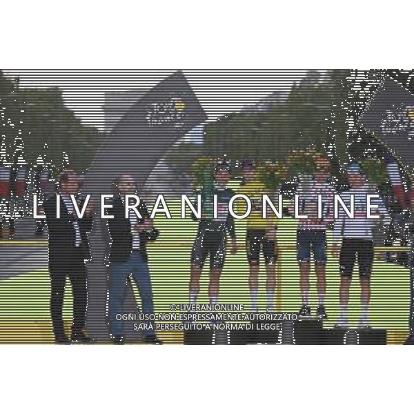 23-07-2023 Tour De France; Tappa 21 Saint Quentin En Yvelines - Paris; 2023, Jumbo - Visma; 2023, Alpecin - Deceuninck; 2023, Lidl - Trek; 2023, Uae Emirates; Vingegaard, Jonas; Philipsen, Jasper; Ciccone, Giulio; Pogacar, Tadej; Prudhomme, Christian; Amaury, Jean-etienne; Paris; ©SIROTTI/AGENZIA ALDO LIVERANI SAS