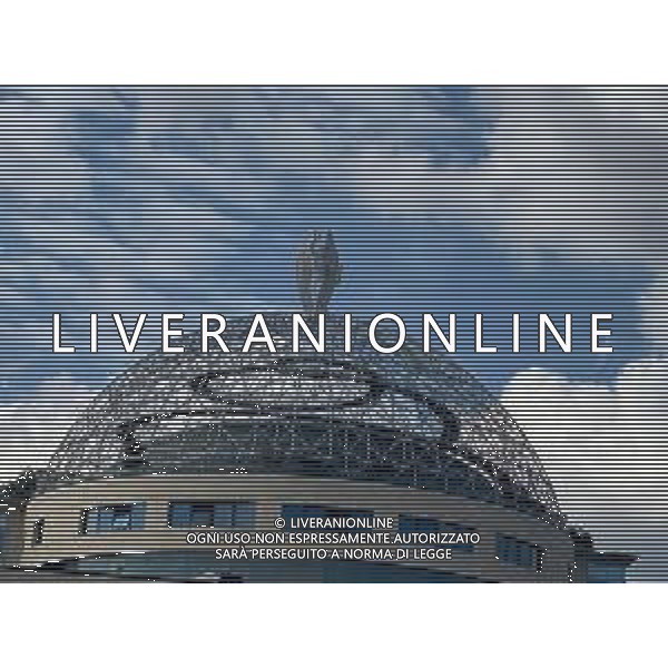 L\'Istituto scientifico universitario San Raffaele, ospedale San Raffaele Segrate, Milano Luglio 2023 Nella foto L\'Angelo sulla cupola © AGENZIA ALDO LIVERANI SAS