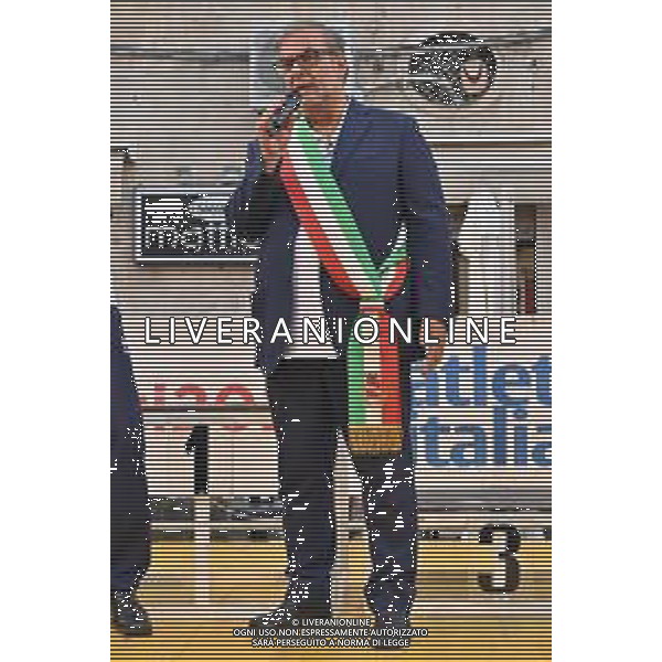 TVRG Campionati Italiani Atletica nella foto Tommaso Minervini sindaco di Molfetta Campionati Italiani assoluti di Atletica Leggera Molfetta (BA) 28-07-2023 Stadio comunale Mario Saverio Cozzoli foto Roberto Garavaglia/ag. Aldo Liverani sas