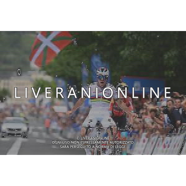 29-07-2023 Clasica San Sebastian; 2023, Soudal - Quickstep; 2023, Bahrain - Victorious; Evenepoel, Remco; Bilbao, Peio; San Sebastian; ©SIROTTI / AGENZIA ALDO LIVERANI SAS