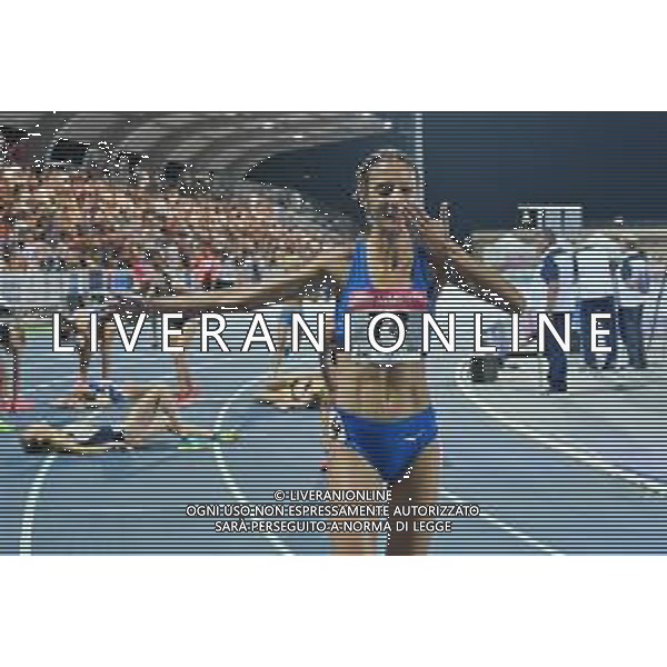 TVRG Campionati Italiani Atletica nella foto Nadia Battocletti 1a classificata 5.000 metri femminili Campionati Italiani assoluti di Atletica Leggera Molfetta (BA) 28-07-2023 Stadio comunale Mario Saverio Cozzoli foto Roberto Garavaglia/ag. Aldo Liverani sas