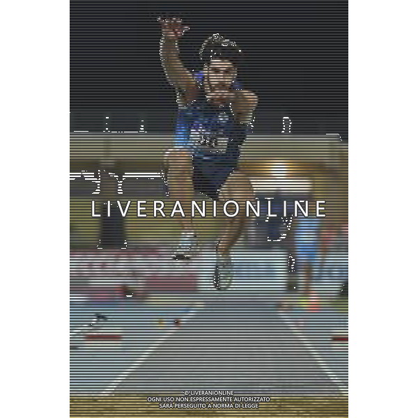 TVRG Campionati Italiani Atletica nella foto Simone Contaldo salto triplo maschile Campionati Italiani assoluti di Atletica Leggera Molfetta (BA) 28-07-2023 Stadio comunale Mario Saverio Cozzoli foto Roberto Garavaglia/ag. Aldo Liverani sas
