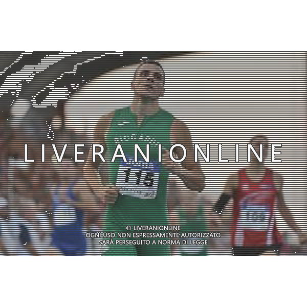 TVRG Campionati Italiani Atletica nella foto Mario Lambrughi primo classificato 400 metri ostacoli maschili Campionati Italiani assoluti di Atletica Leggera Molfetta (BA) 30-07-2023 Stadio comunale Mario Saverio Cozzoli foto Roberto Garavaglia/ag. Aldo Liverani sas