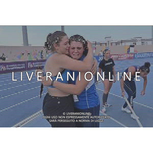 TVRG Campionati Italiani Atletica nella foto Anna Musci prima classificata lancio del peso femminile Campionati Italiani assoluti di Atletica Leggera Molfetta (BA) 30-07-2023 Stadio comunale Mario Saverio Cozzoli foto Roberto Garavaglia/ag. Aldo Liverani sas