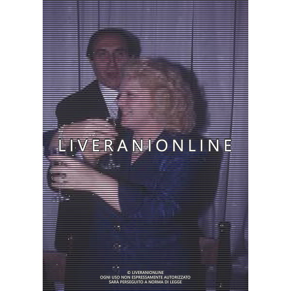 DIAP-RETROSPETTIVA PIPPO BAUDO PRESENTATORE TELEVISIVO NELLA FOTO PIPPO BAUDO E KATIA RICCIARELLI AG ALDO LIVERANI SAS