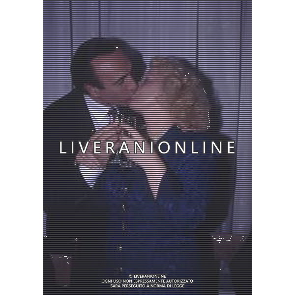 DIAP-RETROSPETTIVA PIPPO BAUDO PRESENTATORE TELEVISIVO NELLA FOTO PIPPO BAUDO E KATIA RICCIARELLI AG ALDO LIVERANI SAS