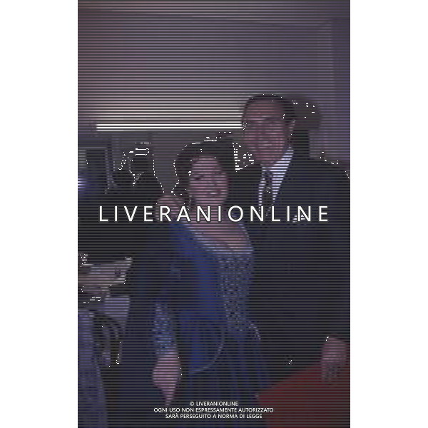DIAP-RETROSPETTIVA PIPPO BAUDO PRESENTATORE TELEVISIVO NELLA FOTO PIPPO BAUDO E KATIA RICCIARELLI AG ALDO LIVERANI SAS