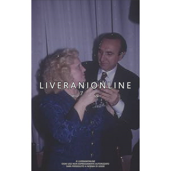 DIAP-RETROSPETTIVA PIPPO BAUDO PRESENTATORE TELEVISIVO NELLA FOTO PIPPO BAUDO E KATIA RICCIARELLI AG ALDO LIVERANI SAS