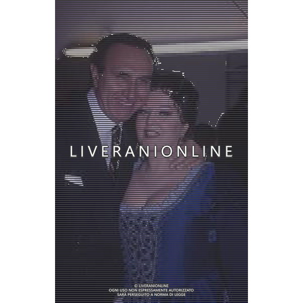 DIAP-RETROSPETTIVA PIPPO BAUDO PRESENTATORE TELEVISIVO NELLA FOTO PIPPO BAUDO E KATIA RICCIARELLI AG ALDO LIVERANI SAS