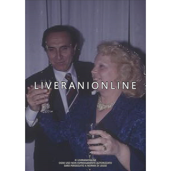 DIAP-RETROSPETTIVA PIPPO BAUDO PRESENTATORE TELEVISIVO NELLA FOTO PIPPO BAUDO E KATIA RICCIARELLI AG ALDO LIVERANI SAS