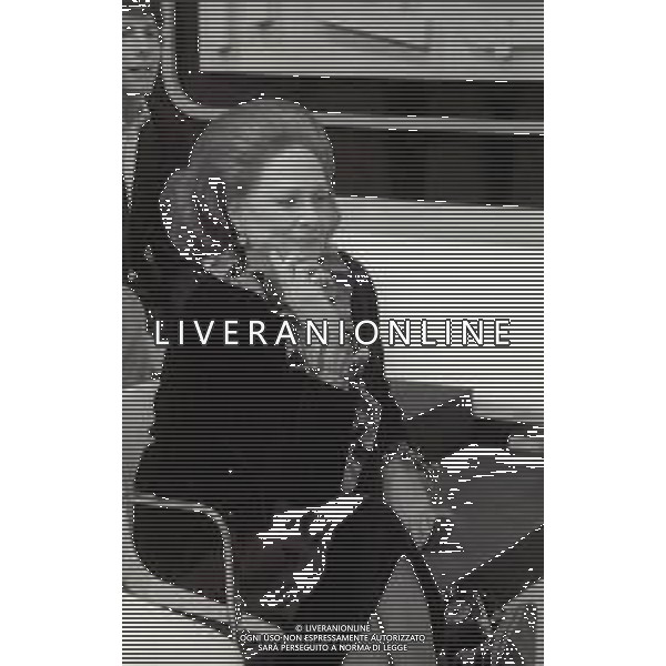 NEG-RETROSPETTIVA RENATA REBALDI CANTANTE LIRICA NELLA FOTO RENATA TEBALDI A MILANO NELL\'ANNO 1982 OSPITE DELLA TRASMISSIONE TELEVISIVA “SUPERFLASH “ AG ALDO LIVERANI SAS 