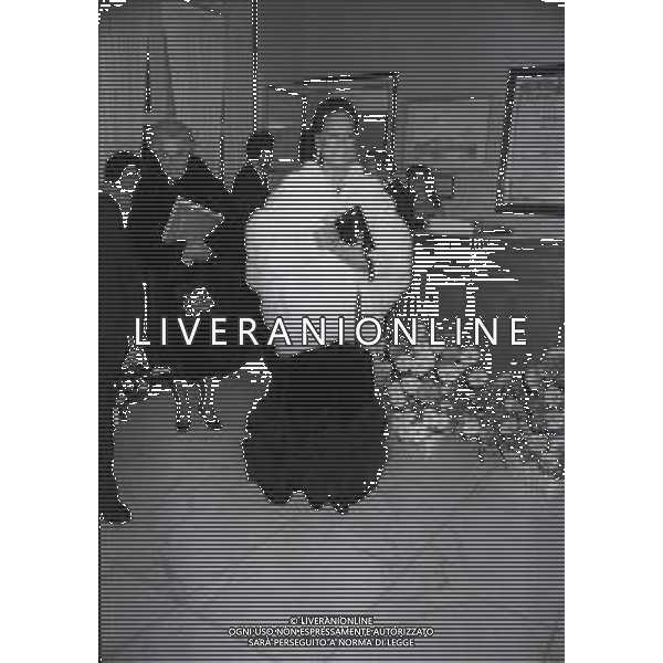 NEG-RETROSPETTIVA RENATA REBALDI CANTANTE LIRICA NELLA FOTO RENATA TEBALDI A MILANO NELL\'ANNO 1983 ALLA PRIMA DELLA SCALA AG ALDO LIVERANI SAS  