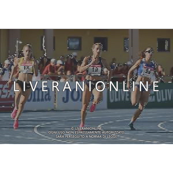 TVRG Campionati Italiani Atletica nella foto da SX Aurora Berton, Anna Bongiorni e Irene Siragusa 200 metri femminili Campionati Italiani assoluti di Atletica Leggera Molfetta (BA) 30-07-2023 Stadio comunale Mario Saverio Cozzoli foto Roberto Garavaglia/ag. Aldo Liverani sas