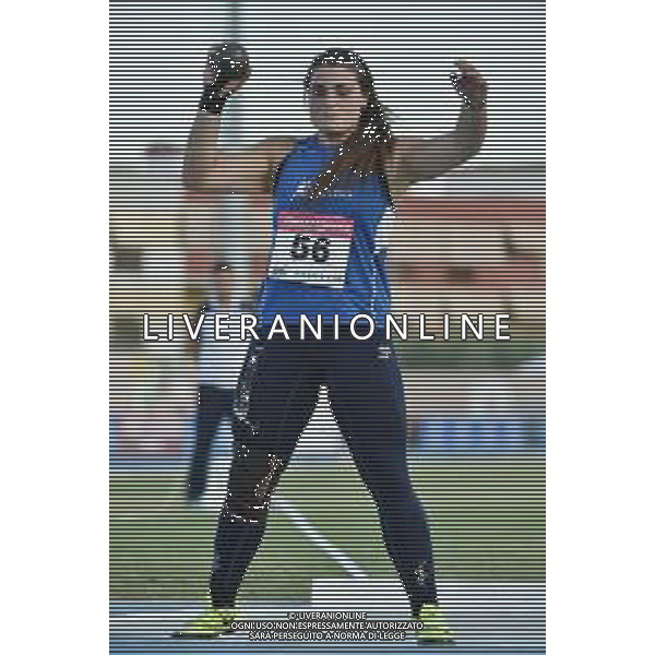 TVRG Campionati Italiani Atletica nella foto Anna Musci lancio del peso femminile Campionati Italiani assoluti di Atletica Leggera Molfetta (BA) 30-07-2023 Stadio comunale Mario Saverio Cozzoli foto Roberto Garavaglia/ag. Aldo Liverani sas