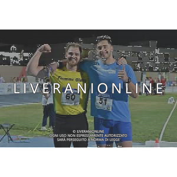 TVRG Campionati Italiani Atletica nella foto Zane Weir SX e Leonardo Fabbri DX lancio del peso maschile Campionati Italiani assoluti di Atletica Leggera Molfetta (BA) 30-07-2023 Stadio comunale Mario Saverio Cozzoli foto Roberto Garavaglia/ag. Aldo Liverani sas