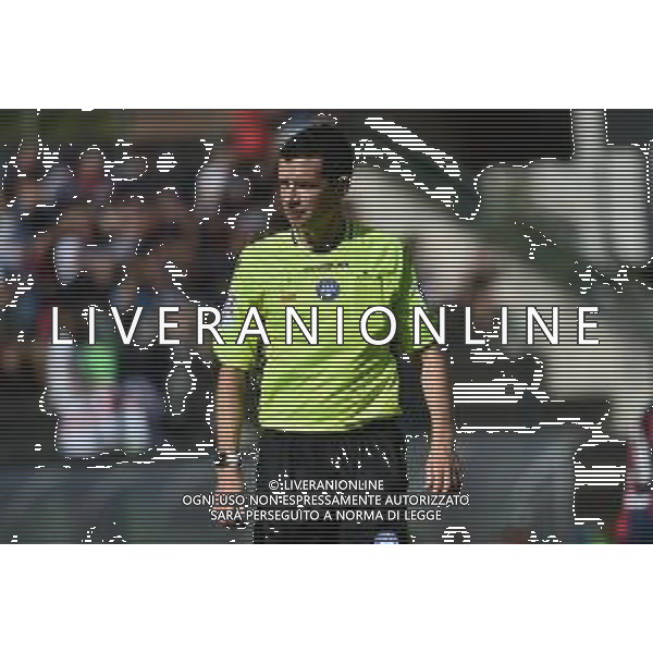 l\'arbitro Davide Ghersini di Genova Cagliari vs Como gara amichevole Chatillon (AO) 02-08-2023 Stadio Ernesto Brunod foto Roberto Garavaglia/ag. Aldo Liverani sas