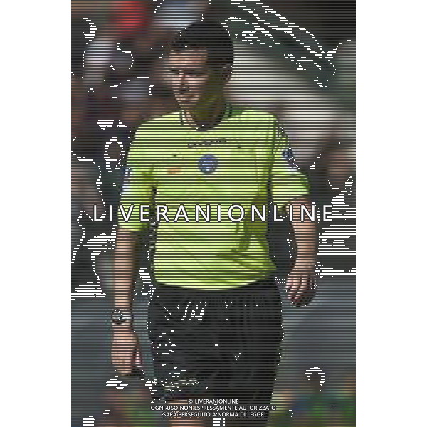 l\'arbitro Davide Ghersini di Genova Cagliari vs Como gara amichevole Chatillon (AO) 02-08-2023 Stadio Ernesto Brunod foto Roberto Garavaglia/ag. Aldo Liverani sas